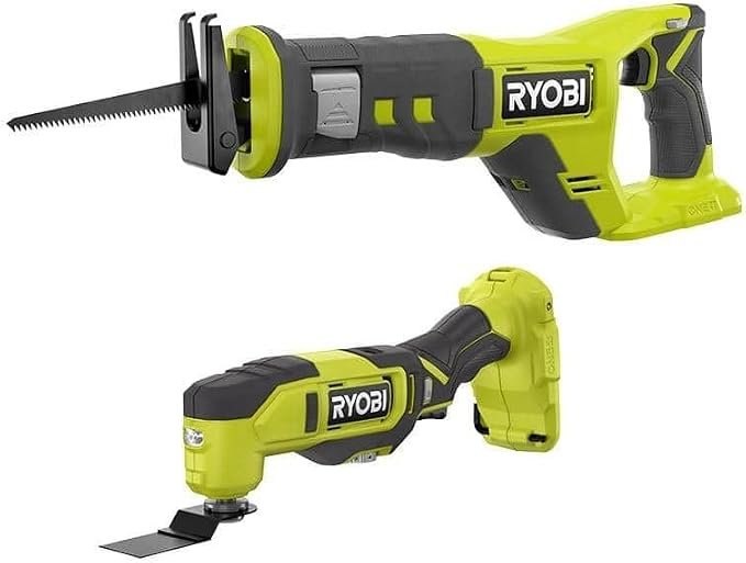 41rVMMNfJeL._AC_SX679_.jpg Ryobi One+ 18V Cordless 2-Tool Combo Kit w/Multi-Tool & Reciprocating Saw (Tools Only) - Image 1