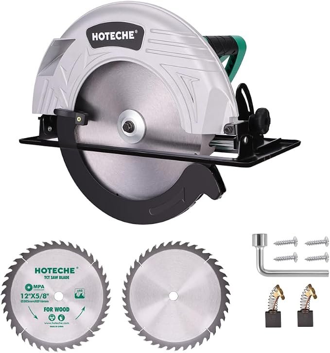 51tAKtfPPXL._AC_SX679_.jpg Hoteche 12-Inch Circular Saw 4-HP Compact Portable Table Saw with Saw Blade for Desktop Use - Image 1