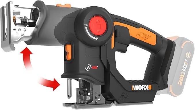 612cI2BiENL._AC_SX679_.jpg WORX Cordless Reciprocating Saw & Jigsaw, 20V 3/4-Inch 2-in-1, WX550L.9 - Image 1