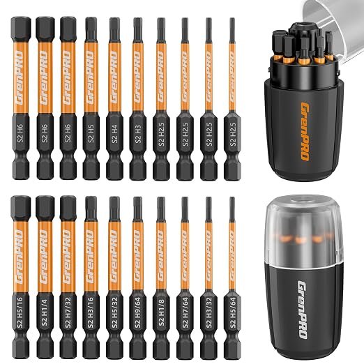 716flFqaPL._SX522_.jpg Allen Wrench Drill Bit Set 20pcs, 2 - Image 1