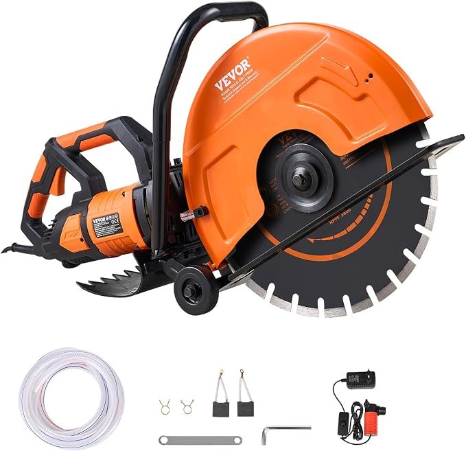 71tTJ-cSBoL._AC_SX679_.jpg VEVOR Electric Concrete Saw, 16 in, 3200 W Motor Circular Saw Cutter - Image 1