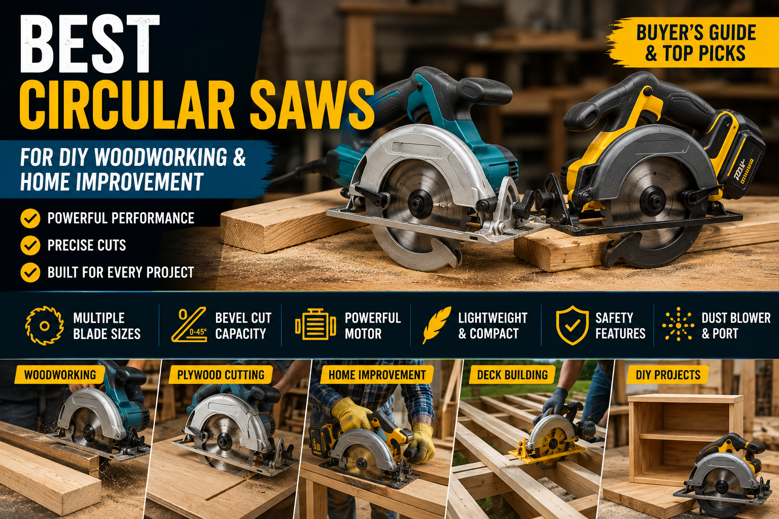 Best Circular Saws Buyer’s Guide