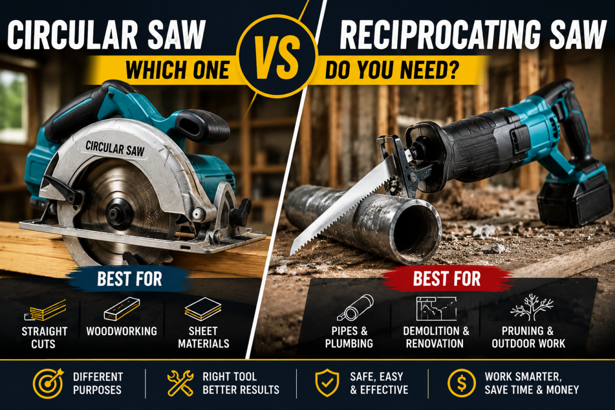 Circular Saw vs Reciprocating Saw