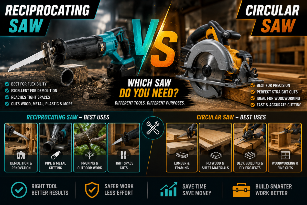 Reciprocating vs Circular Saw Guide